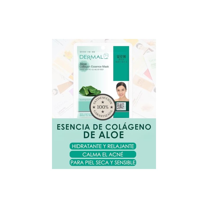 Dermal Korea Collagen Essence Facial Mask Sheet - Aloe by