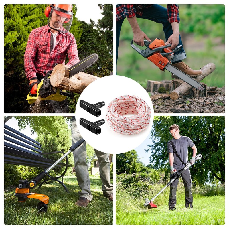10 Metre Cable Pulley Lawn Mower Electric Pull Rope with