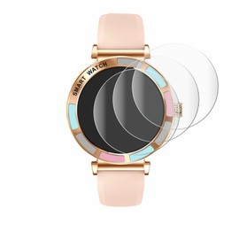 Savvies Pack of 4 Full Screen Protectors for Bekomiya Smartwatch 1.27 Inch Full Cover Screen Protector Film [3D Curved, Transparent]