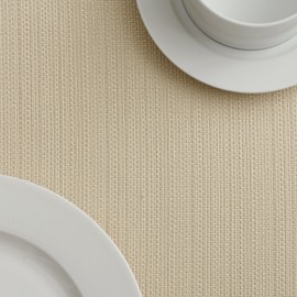 Benson Mills Textured Fabric Tablecloth (60" x 140" Rectangular, Flax/Beige/Taupe)