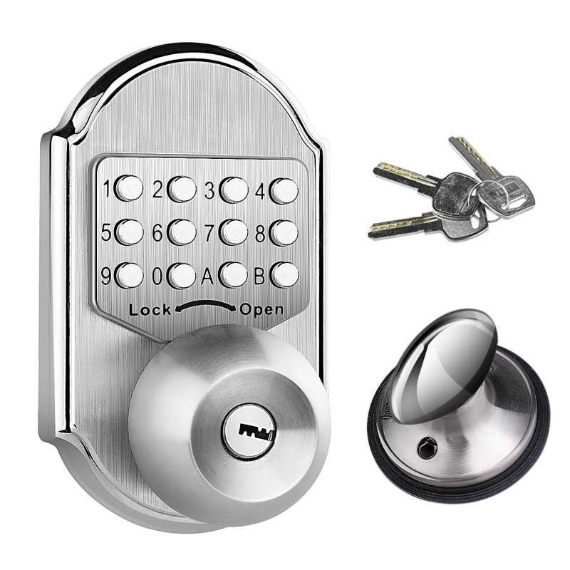Elemake Keyless Mechanical Stainless Steel 304 Door Lock Digital Code