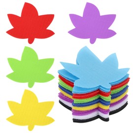 PATIKIL 4 Inch Carpet Spot Markers, 24Pcs Leaf Shape Floor Dots Markers Carpet Spots for Classroom Decoration Elementary Preschool Supplies, Mixed Color