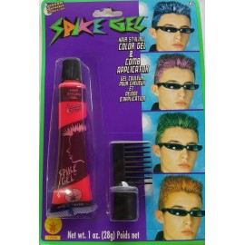 Rubie's Rubies Spike Gel hair color Hot Pink w/ comb applicator  New Sealed