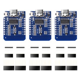 Pack of 3 ESP8266 USB C Development Board ESP8266 Mini ESP8266 NodeMCU with ESP8266-12F WLAN Module CH340G