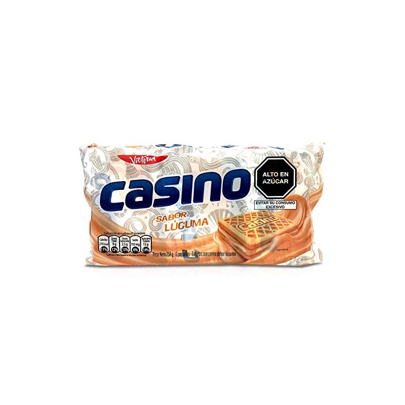 Generic Victoria Casino Galletas con Crema Sabor Lucuma 258 gr