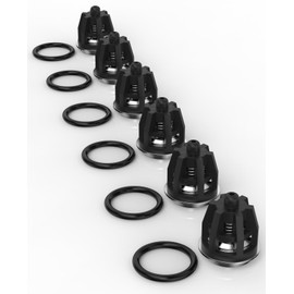 6PCS Pressure Washer Check Valve Kit Compatible with Mi-T-M 700009 & Inter Pump 47, 49, 50, 51 Series | Replacement Part 758-543, 36.7032.01 | Durable High-Performance Repair Kit