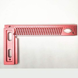 CarAngels Woodworking Ruler Gauge T-Shaped Cage Right Angle Ruler Injury Tool Aluminum (T-200)