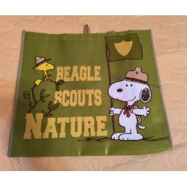PEANUTS Extra Large Reusable SNOOPY Tote Bag with Handle NEW Free Shipping!