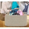 COMFY-HOMI Large Rectangular Blanket Basket, Woven Cotton Rope Baskets for