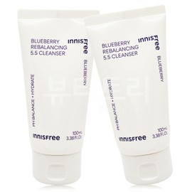 Innisfree Blueberry Rebalancing 5.5 Cleanser 100ml + 100ml / 이니스프리 블루베리 리밸런싱 5.5클렌저 100ml + 100ml