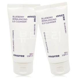Innisfree Blueberry Rebalancing 5.5 Cleanser 100ml + 100ml / 이니스프리 블루베리 리밸런싱 5.5클렌저 100ml + 100ml