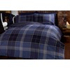 Argyle Single Quilt Duvet Cover and Pillowcase Reversible Bedding Bed