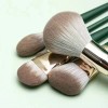 Set Brochas De Maquillaje 14 Piezas Profesional Y Verde