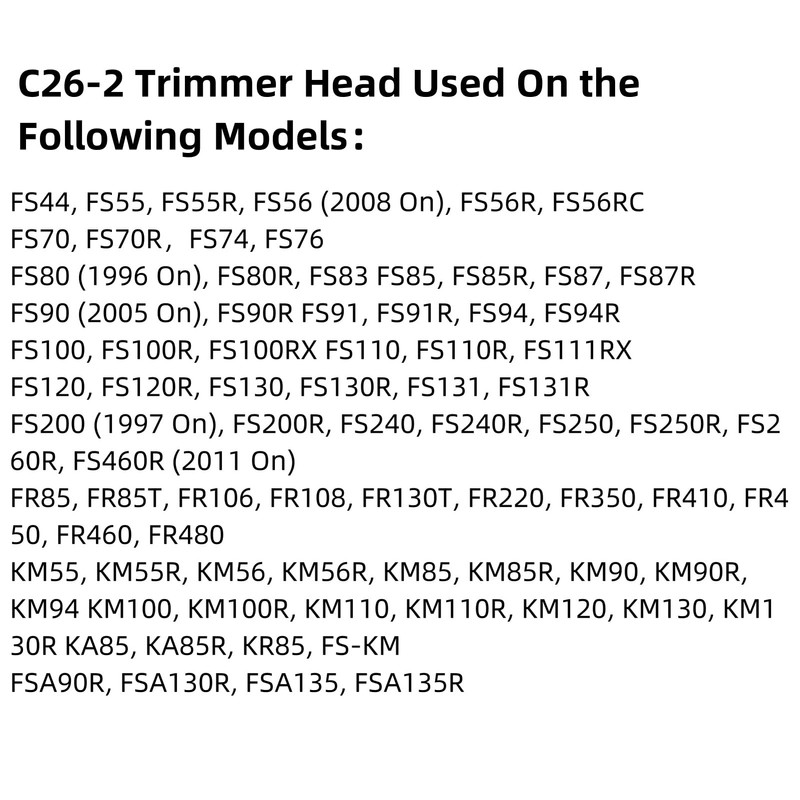 C26-2 Dual Line Trimmer Head Replace 4002 710 2169 for