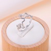 JZMSJF 925 Sterling Silver Serotonin Ring Molecule Chemistry Jewelry Size