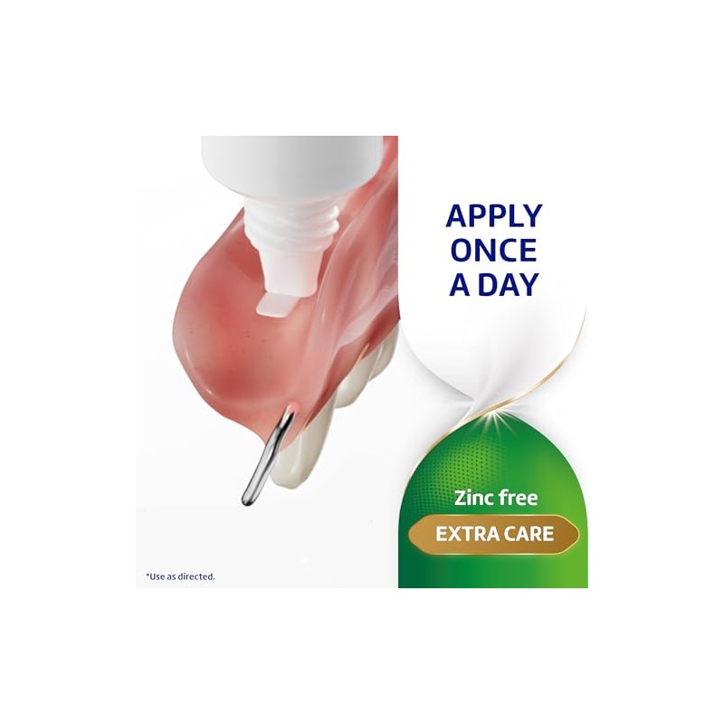 Super Poligrip Extra Care - Crema adhesiva para dentaduras postizas