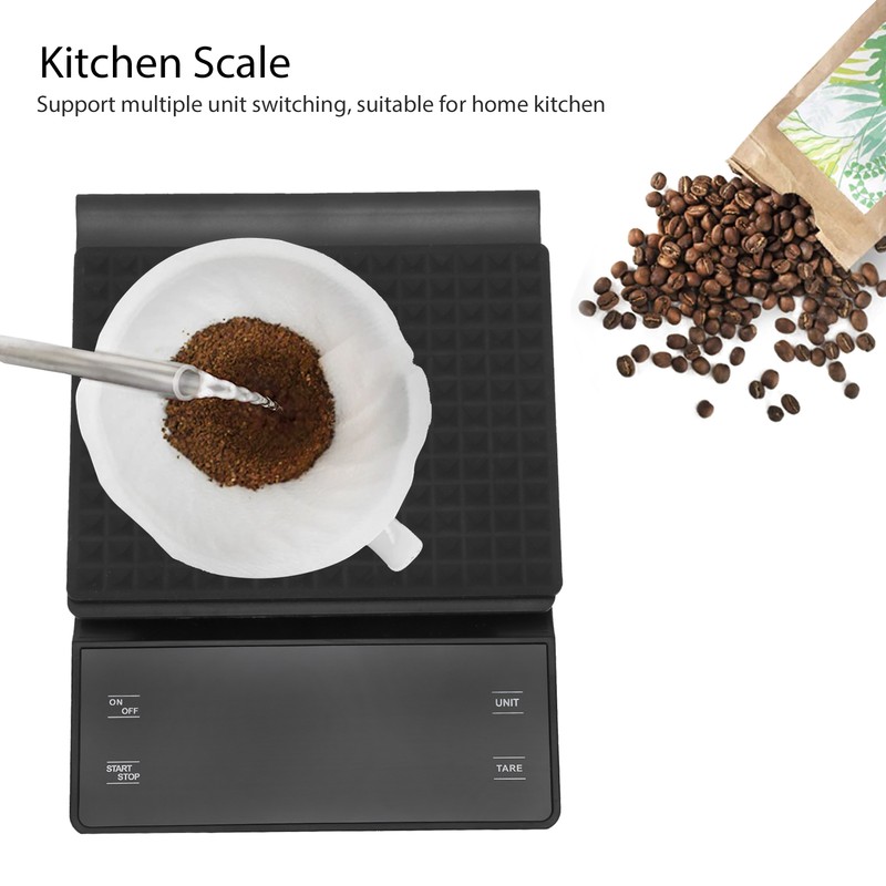 6002 3kg Digital Kitchen Scale with Timing Touch Screen Electronic