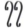 Stocking Scrolls® Stocking Hanger- 2 Pack (Matte Black) - fits