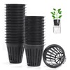 Rmeet 50 Pcs 2 Inch Plastic Hydroponics Planting Mesh Pot