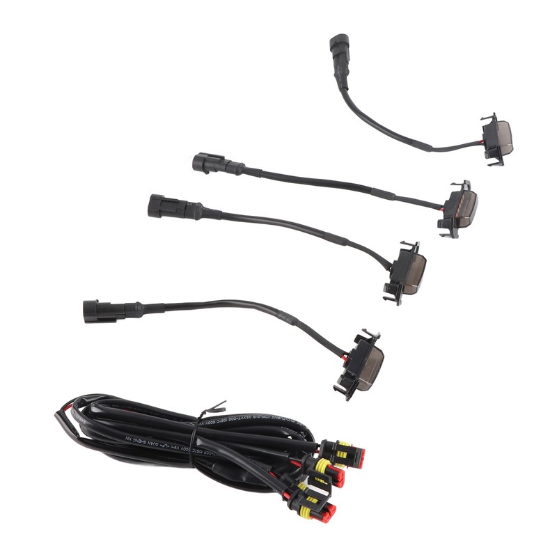 4Pcs LED Grille Lights DC12V Amber High Brightness Front Grille