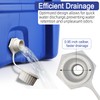 Threaded Drain Plug with Plastic Tethered Cap for Cooler, with