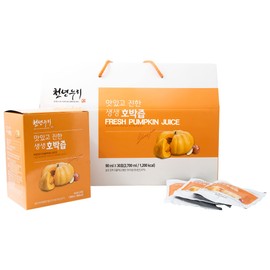MADE IN KOREA Saeng Fresh Pumpkin Juice, 생생 호박쥬스 3 oz per Pack, 30 Packs