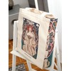 KXT DES!GN Art Nouveau Cotton Canvas Tote Bag with Zip