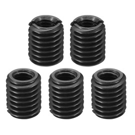 PATIKIL Grade 8.8 Carbon Steel Threaded Repair Insert Nut, 5pcs M6x1 Female to M10x1.5 Male High Strength Screw Sleeve Inserts Reducing Adapter Reducer 12mm