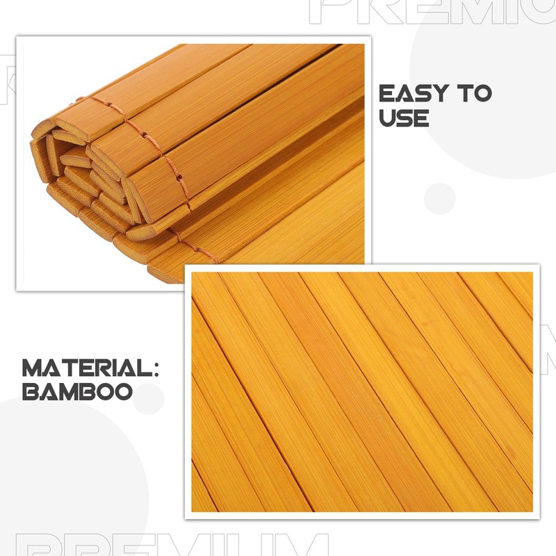 Tofficu Bamboo Scrolls, Wooden Calligraphy, Portable, Convenient Storage, Handmade, For