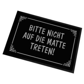 Doormat | Door Mat with Saying | 60 x 40 cm | Bitte nicht auf die Matte treten! | For Indoor and Outdoor Use | Rug for the Front Door / Hallway | Gift for the First Home | Housewarming | Made in