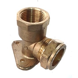 22mm x 3/4" Compression Wallplate Elbow