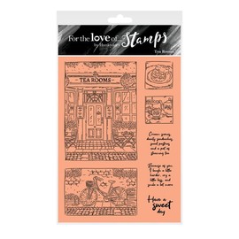 Hunkydory Crafts For the Love of Stamps - Tea Rooms A6 Stamp Set