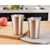 16 Ounce Stainless Steel Pint Cups - Stackable Pint Cup