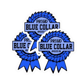 STICKYAME (3pcs) Proud Blue Collar Sticker, Hard Hat Sticker, Lineman Sticker, Mechanic Sticker, Water Assitant Die-Cut Decals for Laptop Phone Water Bottles Toolbox, Gift for Blue Collar(Size 2")