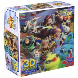 99 Piece 3D Magic Jigsaw Puzzle Let's Go All In! (Toy Story 4) Lenticular