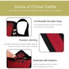 ZAfOSIN 4 Pieces Premium Chicken Saddle with Adjustable Strap,Poultry Saver，Feather