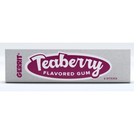 Teaberry Classic Retro Nostalgic Chewing Gum 80 Packs (4 boxes) Free Shipping