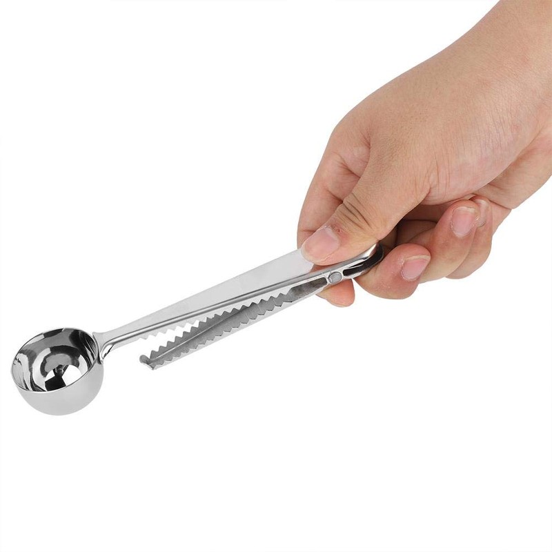 Jeffergarden Measuring Spoon Cuchara 2 en 1 de acero inoxidable
