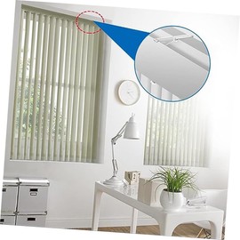 TEHAUX 4pcs Replacement Valance Clips Sturdy Plastic Blind Clamps for Vertical Curtains Easy Installation Durable Design Transparent Color for Home Decor