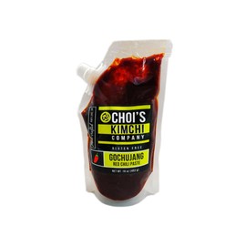 Gluten-Free Gochujang [Vegan, Gluten Free] by Choi's Kimchi Co. Made in USA. (16oz (Pack of 1))