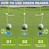 Lousrnman 3 Pcs Golf Green Reader, GreenGreen Ball Marker for