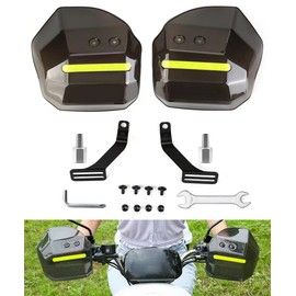 Renjzle Knuckle Guard, Universal Use, Motorcycle Hand Guard, Windshield, Rain Protection, Cold Protection, Rock Prevention, Rain Protection, Heavy Duty, For Motorcycles, Left and Right Set
