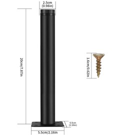 Fulushouxi Pack of 4 Furniture Legs, 7.87 Inches/20 cm Adjustable Furniture Feet, Metal Cabinet Feet, Sofa Replacement Support Feet Legs for Furniture/Sofa/Table/Chair/Desk/Kitchen/Cupboard/Cabinets
