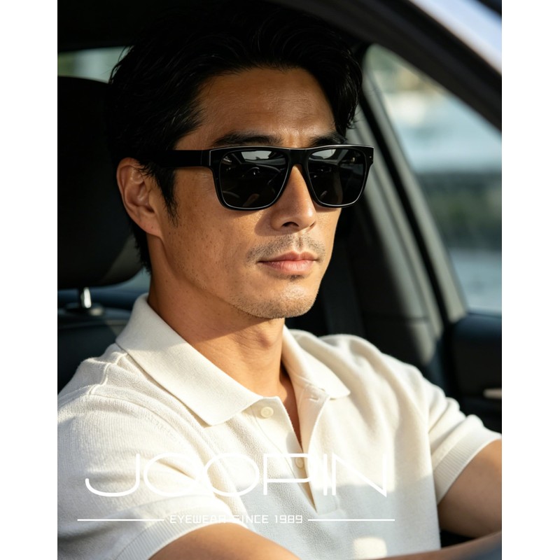 Joopin Polarized Sunglasses, Men's, UV Protection, Big Frame Acetate, Driving,