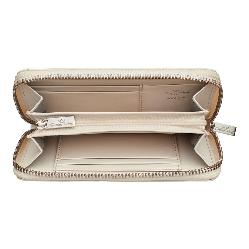 Golden Head Cayenne RFID Protect Ladies Purse Wallet Cream, cream,