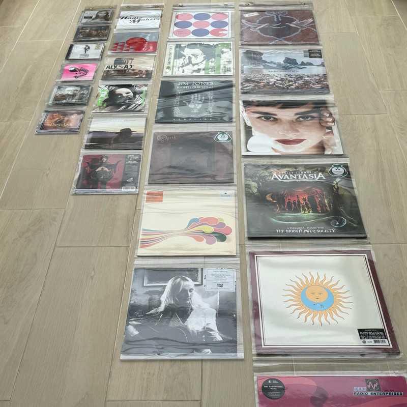 PVC Record Vinyl Display Strips Drops Perfect for Showroom (12",