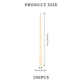 200 Stück Holzspatel, Mundspatel Holz, Holzstäbchen, Einmalig Spatel Holz, Unverzichtbares Zubehör Für Make-Up Und Gesichtsmasken, Zum Waxing, Zur Haarentfernung Oder Für Holzarbeiten