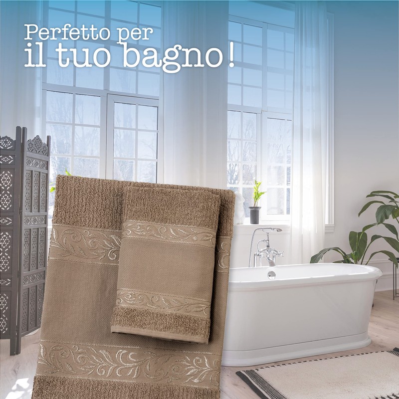 Filet Hand Towel Set with Guest Towel | 100% Cotton