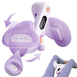 Thigh Master Hip Trainer for Beginner, Thigh Trainer, Pelvic Floor Strengthener with Built-in Smart Counter, Postpartum Rehabilitation Equipment, Portable Home Gym for Adduction Training-Purple