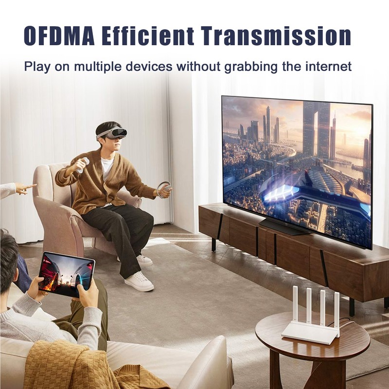 Wifi Router Wifi 6 WAN LAN LED NFC Connection for
